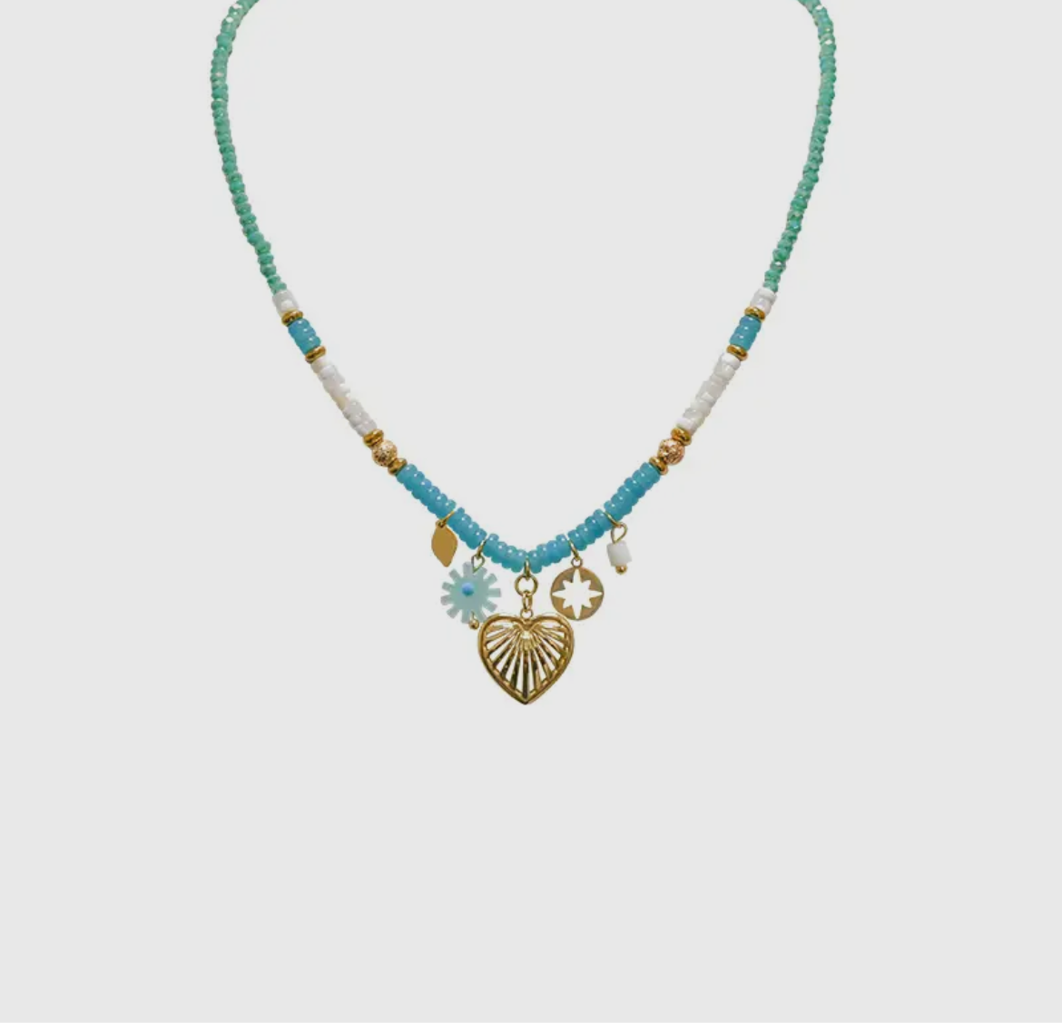 Collier breloques cœur 💓