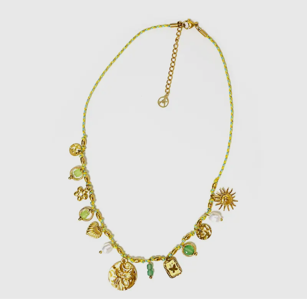 Collier breloques 💚💛✨